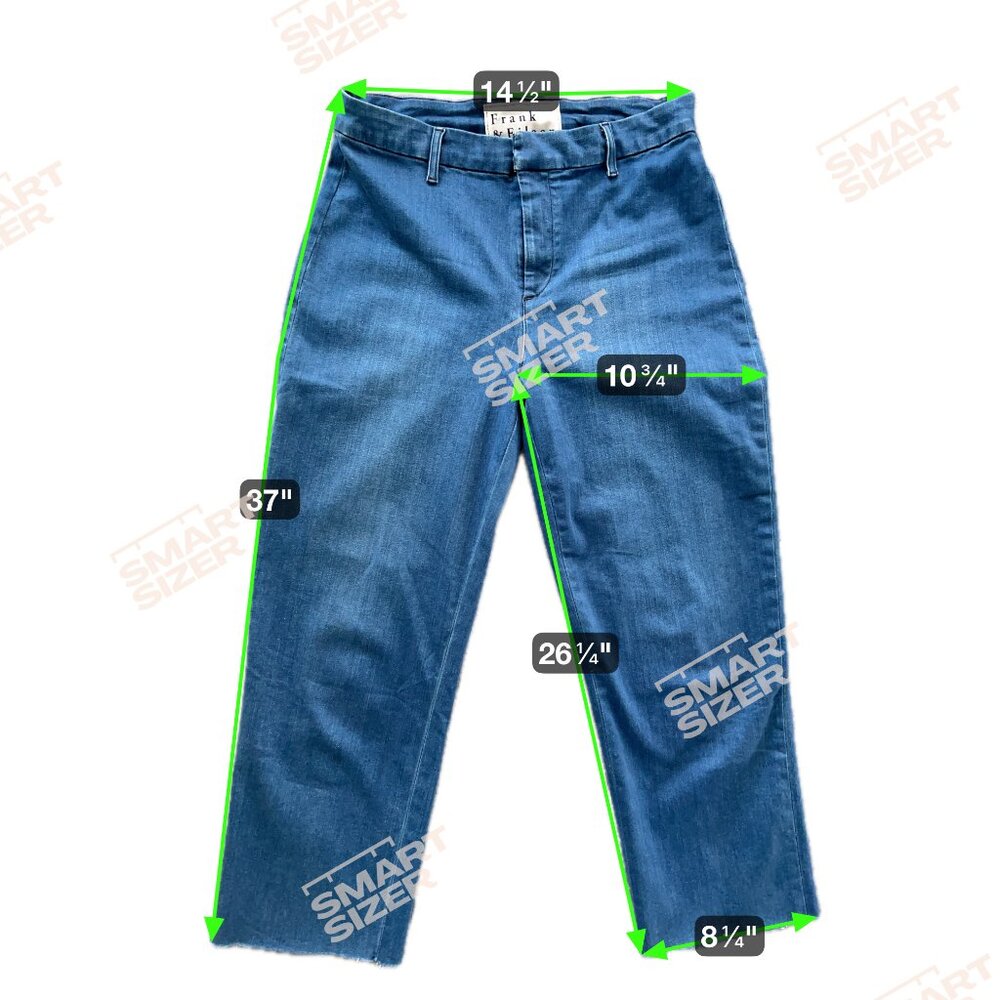 Frank & Eileen 1977 Kinsale Italian Performance Denim Raw Hem Jeans - Size 10 - Picture 7 of 7